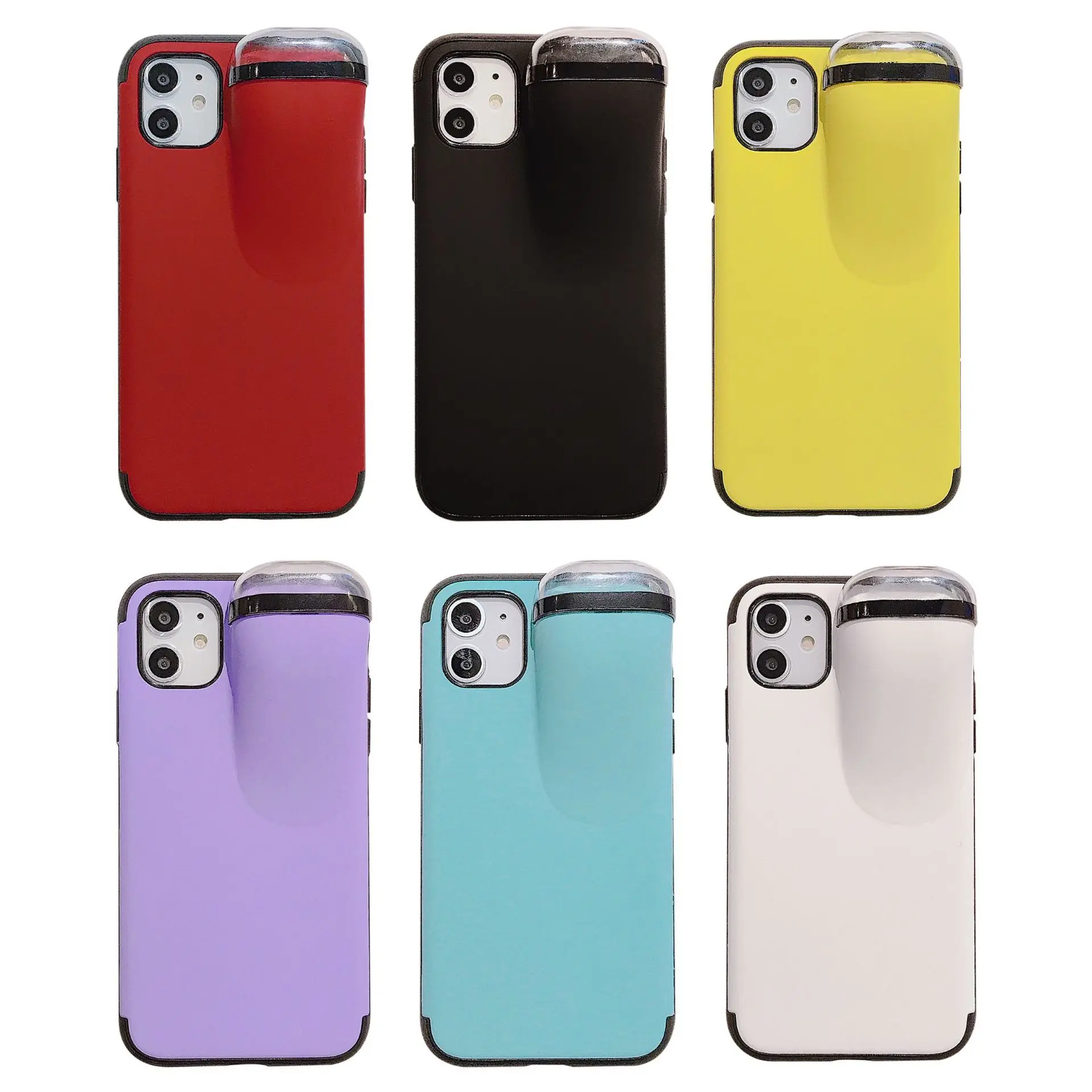 Чехол 2 в 1 для iPhone 11 Pro Max Xs XR X 10 8 7 Plus держатель AirPods Жесткий новый дизайн хранения