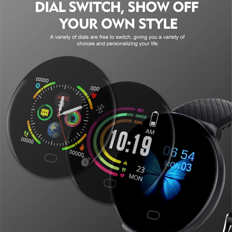  Smart Watch Men 1.3'' Screen Fitness Tracker Ip67 Waterproof Blood Pressure Heart Rate Monitor Smar - 4000550221057