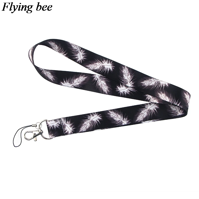 Flyingbee перьевые ремешки для телефона крутые ключей телефонная веревка брелок