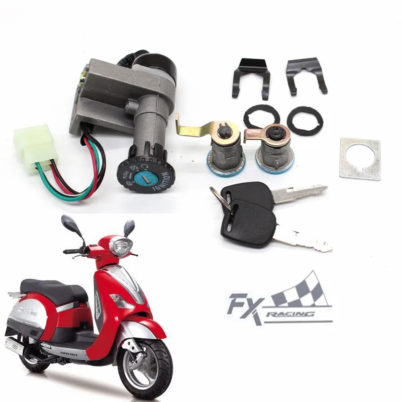 Для мопеда 50 125 150 CC GY6 Taotao Roketa переключатель зажигания для скутера замок сиденья