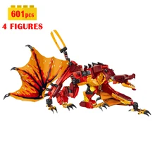 

71753 New Season One Fire Dragon Building Blocks Model Assembling Shenlong Bricks DIY Toys for Children Birthday Gift Set