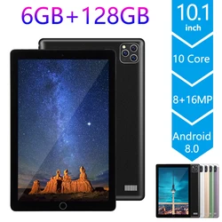 2021 novo tablet pc 10.1 Polegada três câmeras de alta definição grande tela 4g android sistema 6gb ram 128gb rom