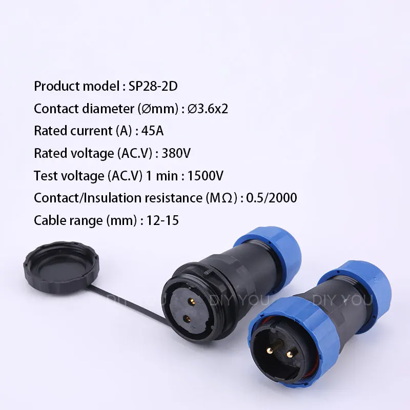 SP28 IP68 стыковый кабель Водонепроницаемый авиационный разъем 2/3/4/5/6/7/9/10/12/14/16/19/22/24/26