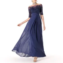 Dark Blue Mother Of The Bride Dresses Plus Size Elegant Lace Party Dress For Godmother Guest Wedding Dresses vestidos de madrina