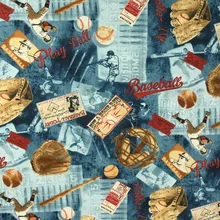 45X110 см Корейская импортная хлопковая ткань для мальчиков с принтом «бейсбольный мяч сегодня», домашняя сумка, чехол для подушки, Sewing-BK658