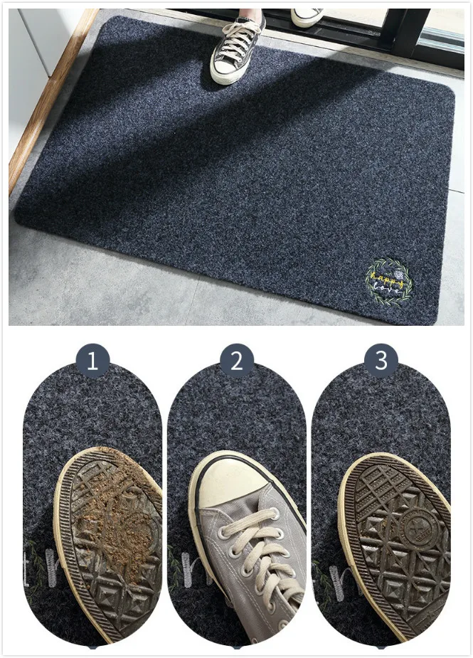 Добро пожаловать Водонепроницаемый дверной коврик Мультяшные кухонные коврики