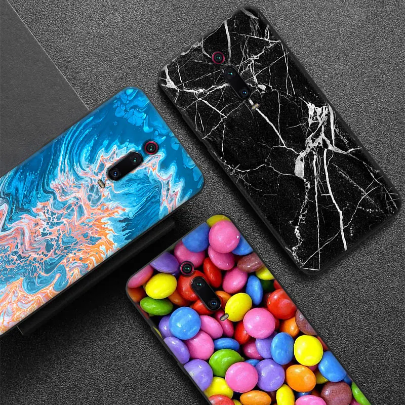 

for Xiaomi Redmi 7A 8pro Shell Slim Silicone TPU Cover for K20 Pro Redmi Go S2 Soft Phone Cases Flower Pattern Protection Coque