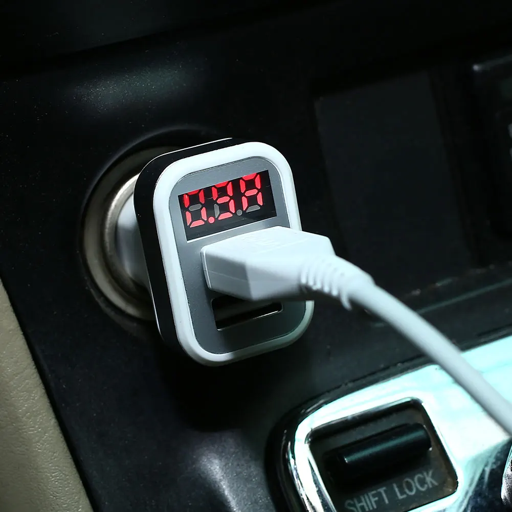 2.1A автомобильное зарядное устройство прикуриватель автомобили портативный двойной USB для Ipad