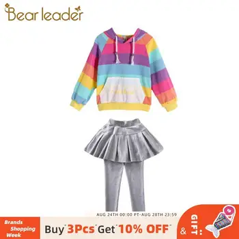 

Bear Leader 4-13 Years Girls Clothing Sets Spring Autumn Kids Tracksuit Teenager Hoodies Pantskirt Suits Kids Girls Clothes Set