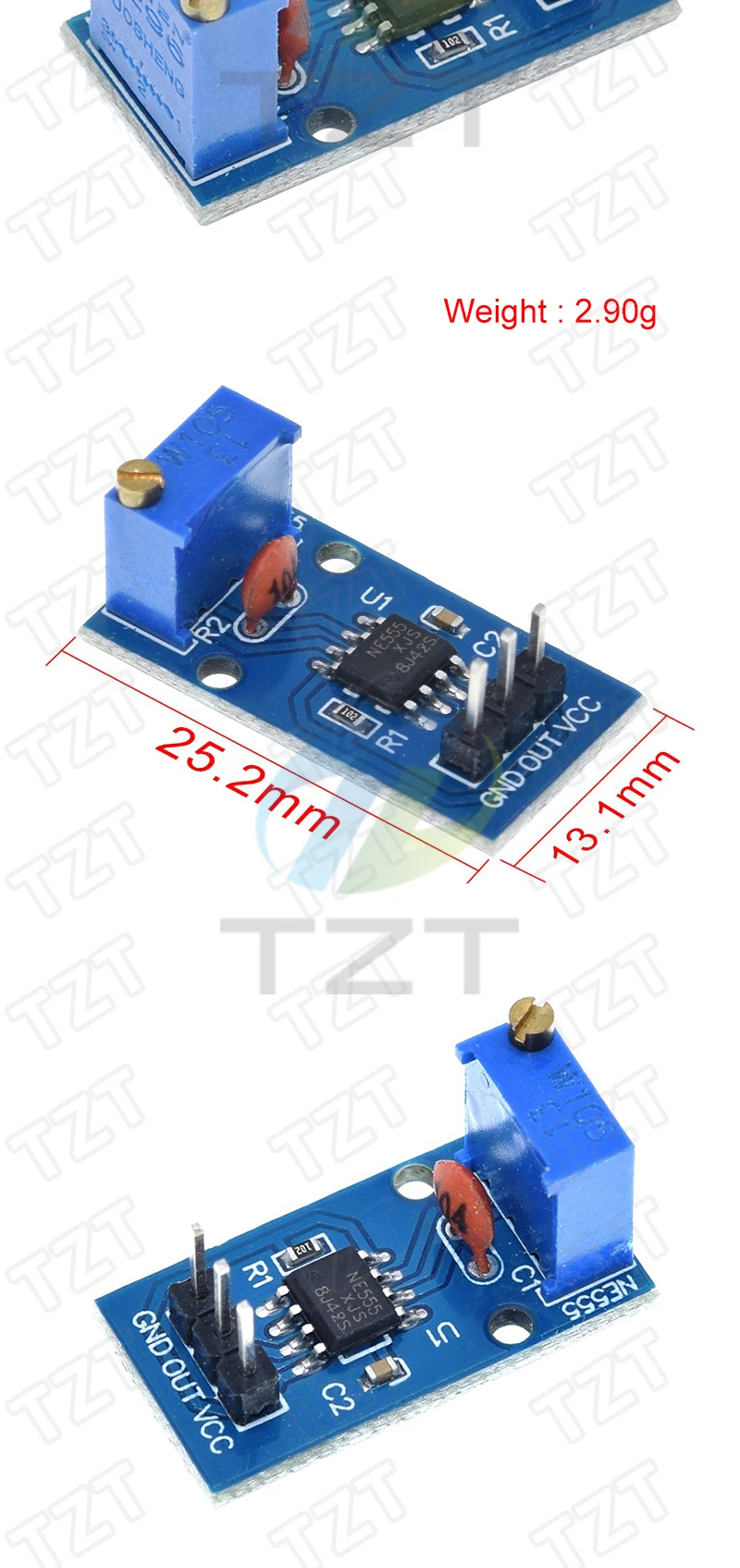1/2/3PCS NE555 Puls Frequenz Duty Zyklus Einstellbare Modul Rechteck Welle 5V-12V signal Generator Für Arduino Smart Auto – Detail 7