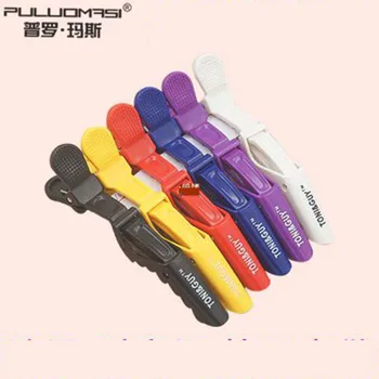 

Color Hair Dressing Alligator Clip Duckbill Bang Plastic Hairpin Hairdressing