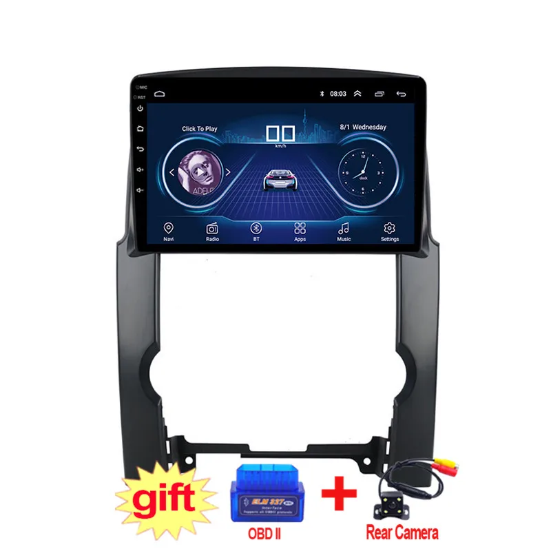 Автомагнитола с сенсорным экраном 10 1 дюйма IPS и 2.5D Android 8 DVD GPS навигация для Kia Sorento
