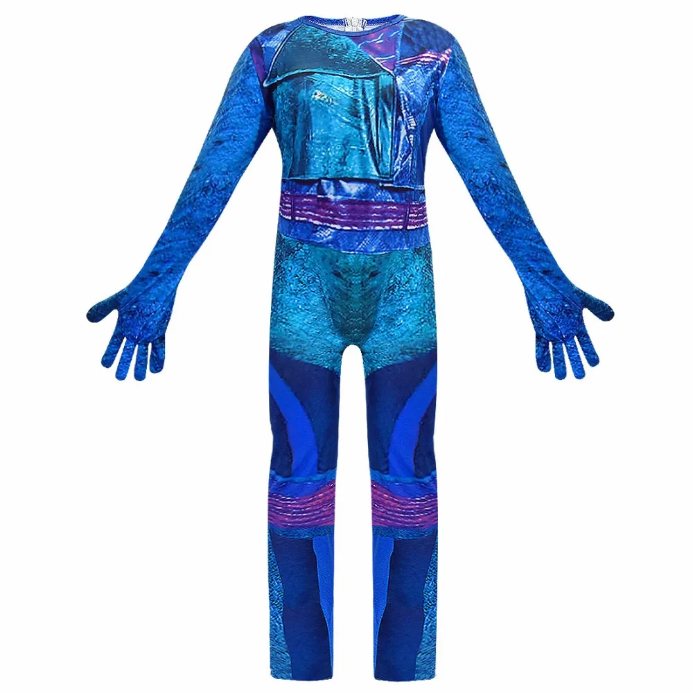 Модный костюм для косплея «Потомки 3», костюм Evie для девочек, костюм для Хэллоуина карнавальный костюм, Детский костюм, Комбинезоны