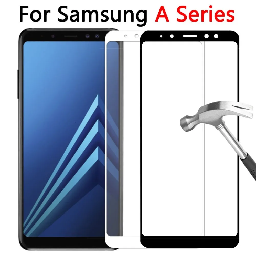 

Tempered Glass Case For Samsung Galaxy A3 A5 A6 Plus A8 Protective Glas Screen Protector On A 3 5 6 8 3a 5a 6a 8a