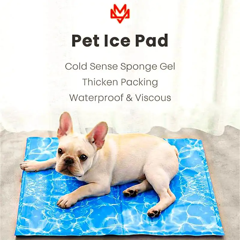 

Pet Soft Cooling Mat Water Ripple Blue Long-lasting Heat Dissipation Waterproof Cat Dog Pad Cooling Mats Blanket Summer Car Seat