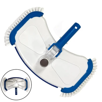 

Swimming Pool Vacuum Disk With Brush Pool Cleaning Equipment Tool Vacuum Head Disk Practical Durable