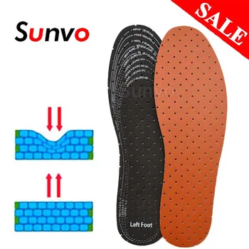 

EVA Leather Insoles for Men Women Soft Breathable Deodorant Absorb Sweat Inner Shoes Pads Inserts Replacement Sole Dropshipping
