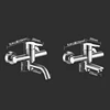 Bathroom Shower Faucets Stainless Steel Triple Bathtub Faucet Mixers Hot Cold Mixer Valve Nozzle Tap Wall Mounted Home Accessory 6
