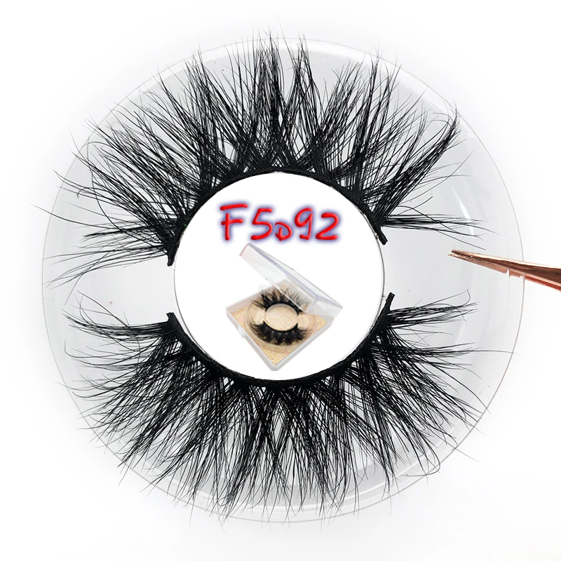 F5D92 Mikiwi Maquillaje 5d норковые ресницы «maquiagem» макияж блестящий чехол длинные драматические макияж ресницы натуральные Стили 3D искусственный лахес Cils - Цвет: F5D92