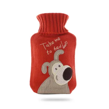 

Elk Warm water bag Christmas and New Year gifts Merry Christmas Cartoons Winter Warm knitting 15.5x26cm Gift 1000ML Cold Therapy