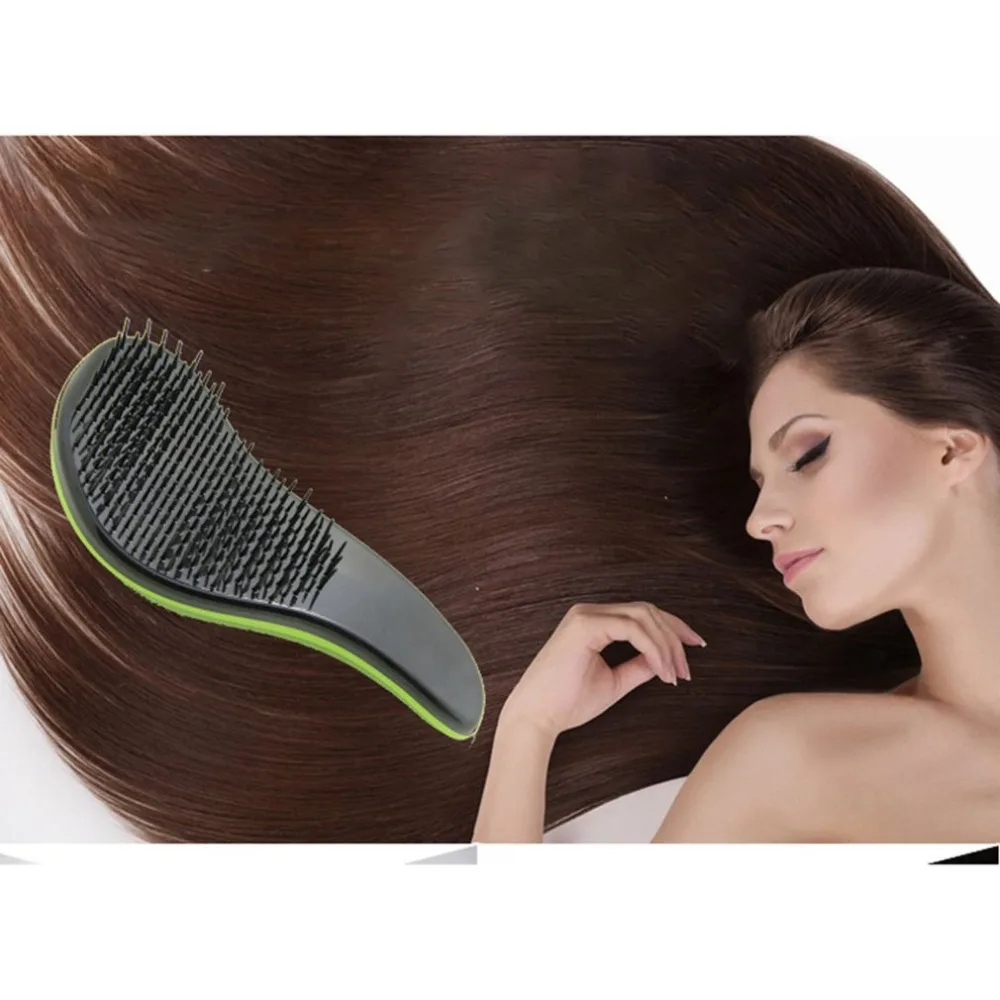 

Magic Handle Tangle Detangling Comb Shower Hair Brush Salon Styling Tamer random color