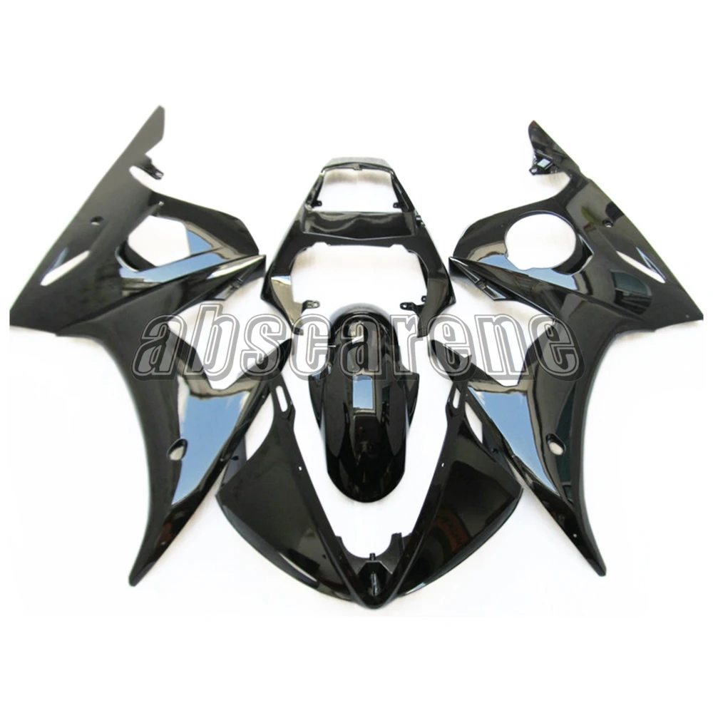 Полный комплект обтекателей для мотоцикла Yamaha YZF600 R6 2003 2004 2005 YZF R6 ABS пластик впрыска Cowlings глянцевый чистый черный чехол