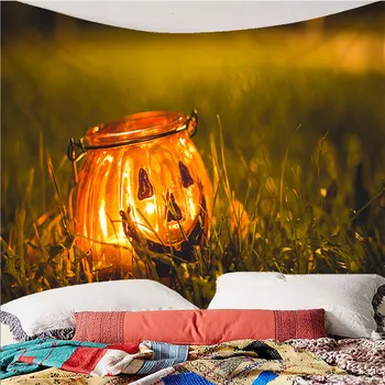 

Cool to Map Printed Logo Horror Skull Halloween Series Tapestry Waterproof Multi-functional
