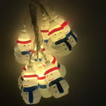 

GloryStar LED Snowman Copper Wire String Lights Lights Christmas Party Wedding Decor Garland Lights White Warm White