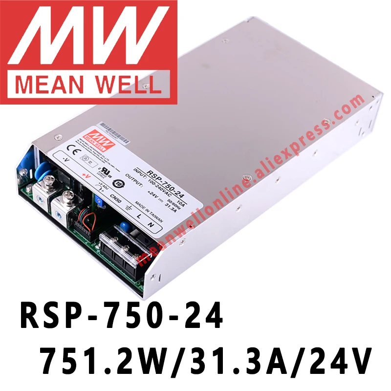 Mean Well RSP-750 Series meanwell 5V/12V/15V/24V/27V/48VDC 750Watt Single  Output with PFC function Power Supply online store AliExpress
