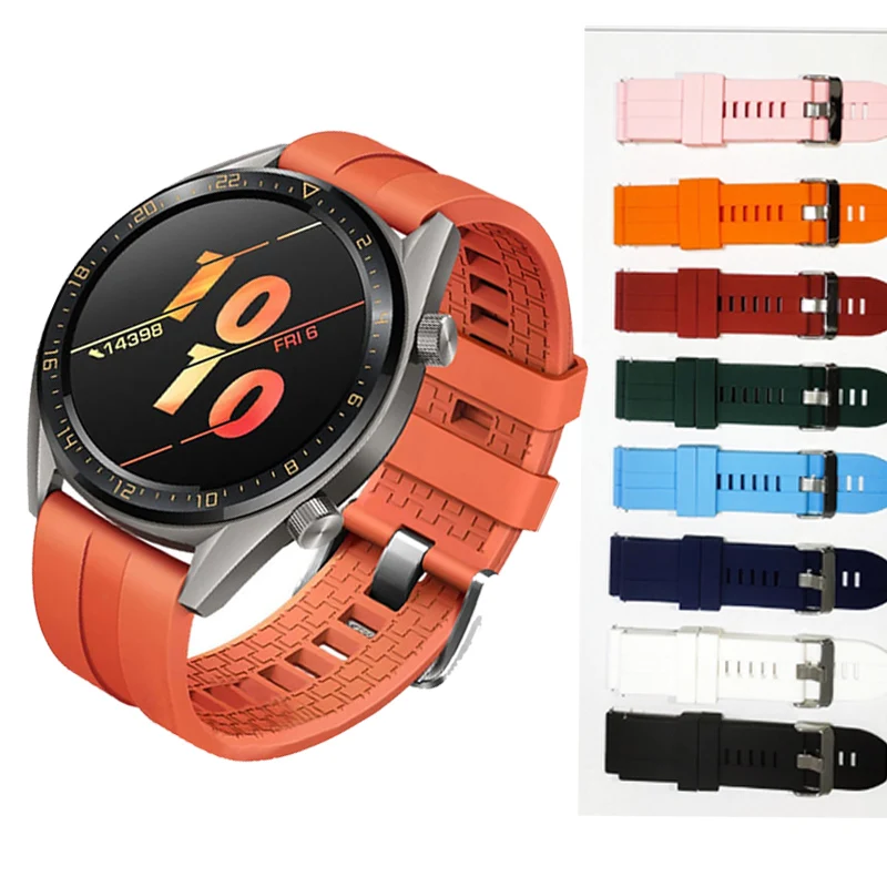 Спортивный ремешок для часов Xiaomi Huami Amazfit GTR 47 мм 42 умных 20 22 силиконовый браслет
