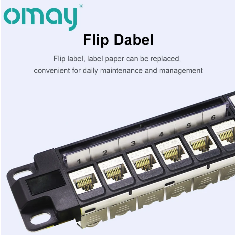 Polegada Rj45 Módulo Blindado 24 Portas Patch Panel Rackmount Wall Mount Cat5ecat6cat6acat7cat8 Stp Keystone Jack 1u 19 - Imagem 2