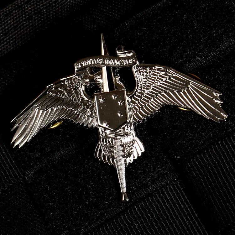 Винтаж Золото Серебро USMC США морской корпус квалификация значок военные Медали Металлические Булавки-крышки Декор лацкан изысканный подарок