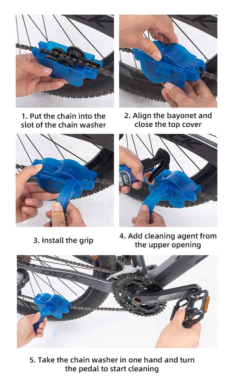 Bicycle Chain Cleaner MTB Mountain Bike Clean Machine Cycling Cleaning Bike Wash