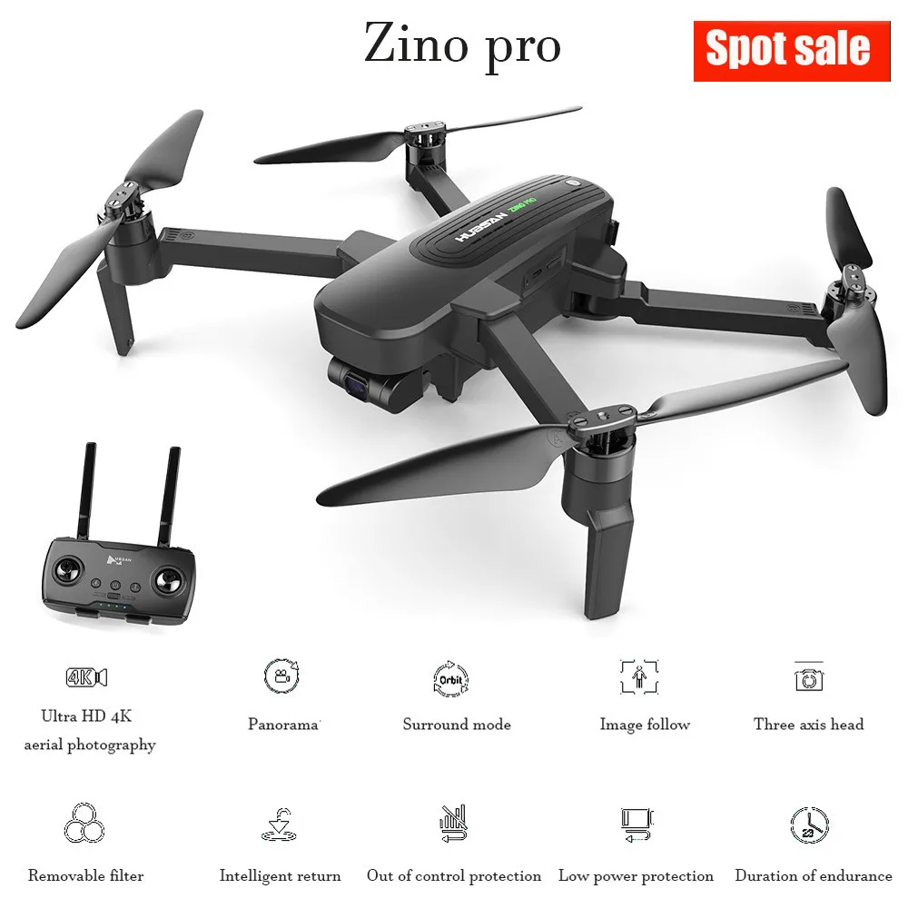 Дрон HUBSAN Zino Pro с камерой 4k Радиоуправляемый 4 км|Радиоуправляемые вертолеты| |