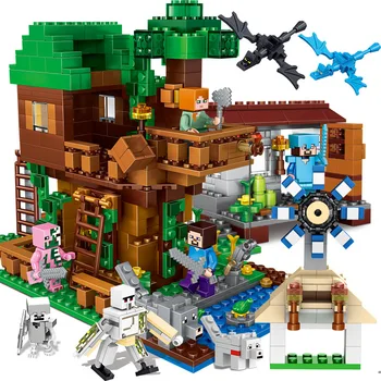 

a Cave Citys minecraftinglys Building Blocks Compatible with newinglys Aminal Alex Action Figures Brick Toys Children gift