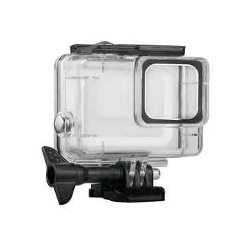 

Diving Protective Case Waterproof Frame For GoPro 7 Accessories Camera HERO Silver/White Sports W9F6