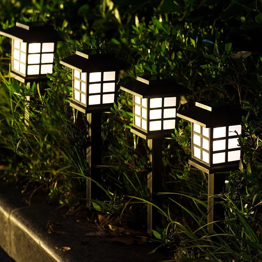 2 4 6 8pcs LED Solar Pathway Lights Waterproof Solar Lawn Lamps Outdoor Garden Landscape Path Yard Patio Walkway Light Dropship 2