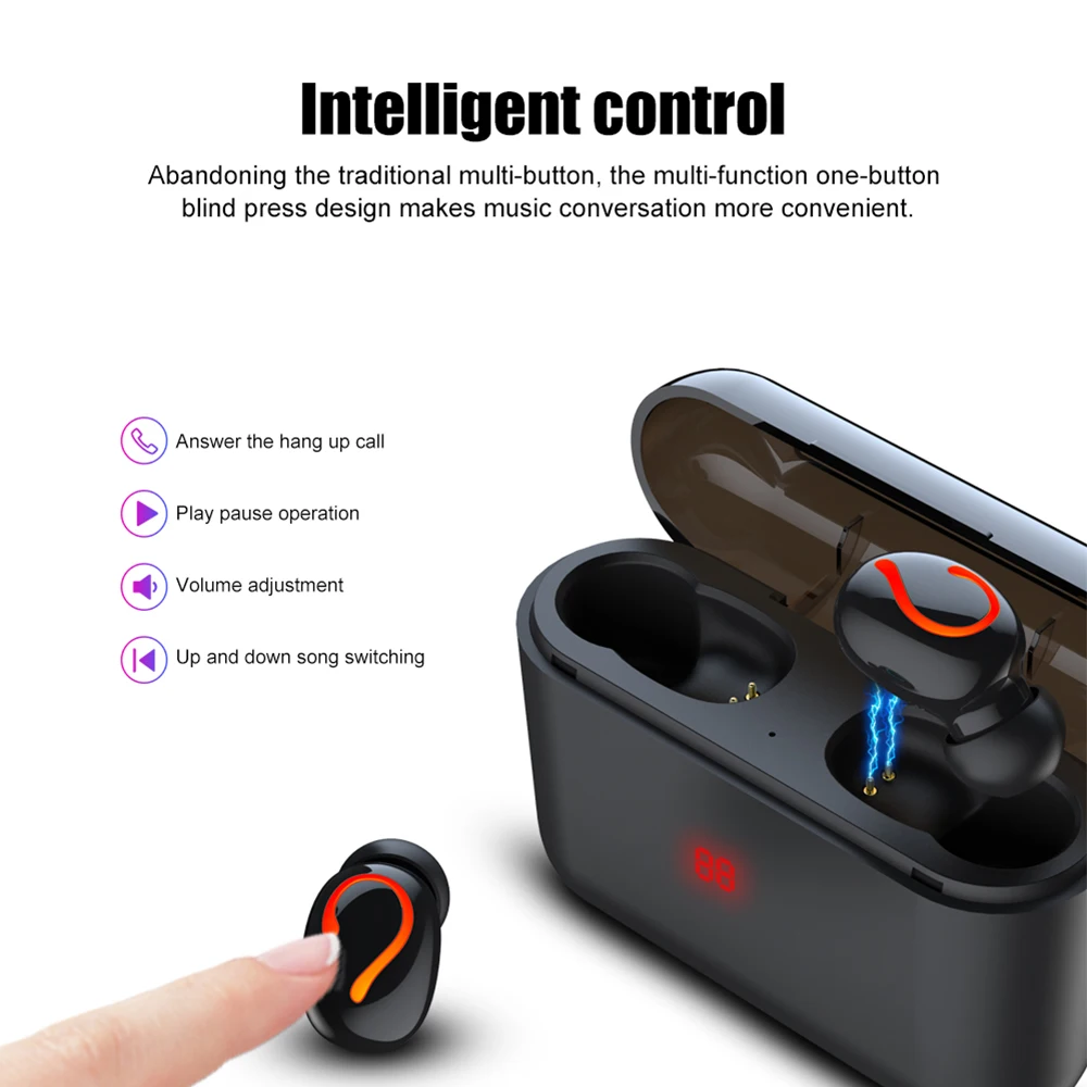 Q32 TWS Bluetooth 5 0 наушники HBQ беспроводные головные уборы спортивные свободные 3D