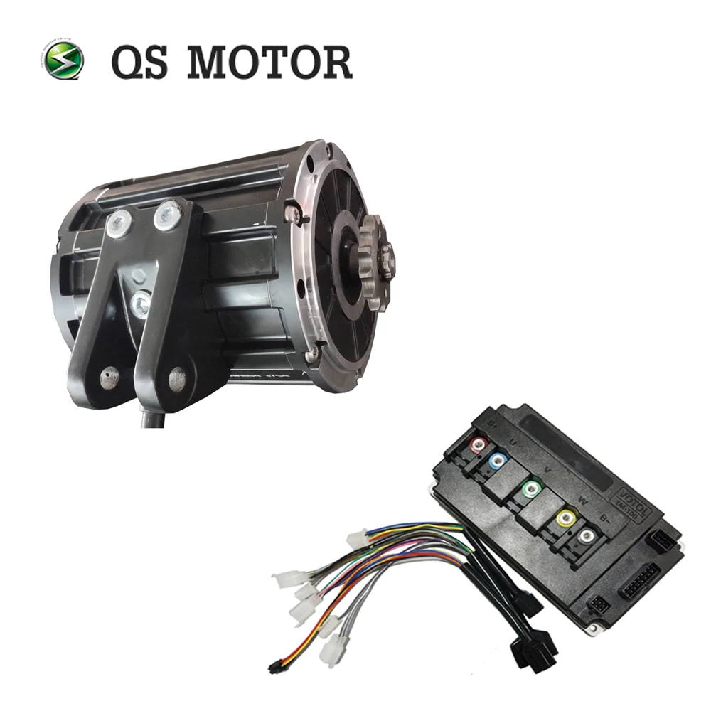 Двигатель QS 120 2000 W среднемоторный привод со звездочкой 428 и EM100SP контроллер для