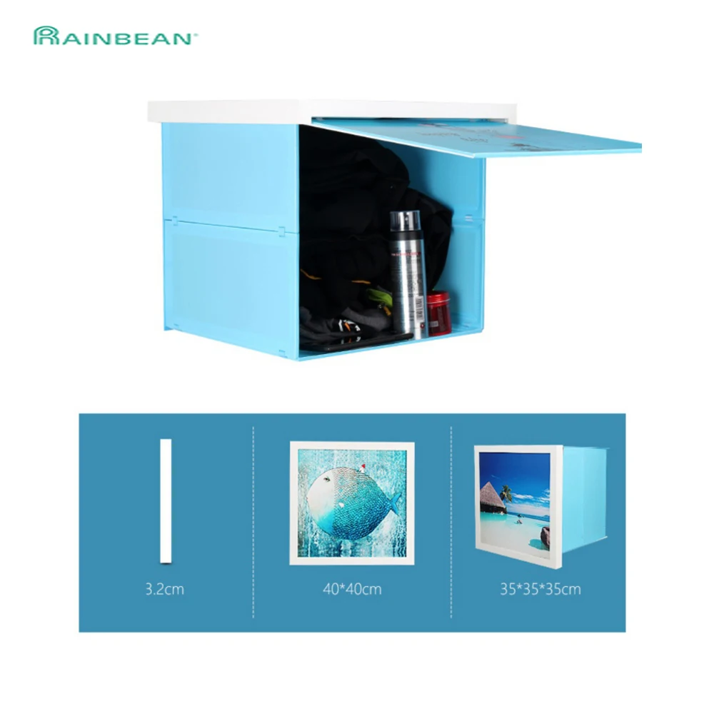 

Folding Hidden Bathroom Locker Wardrobe Mural Storage Cabinet Rack Storage Artifact Suitable for Living Room Bathroom Organizer