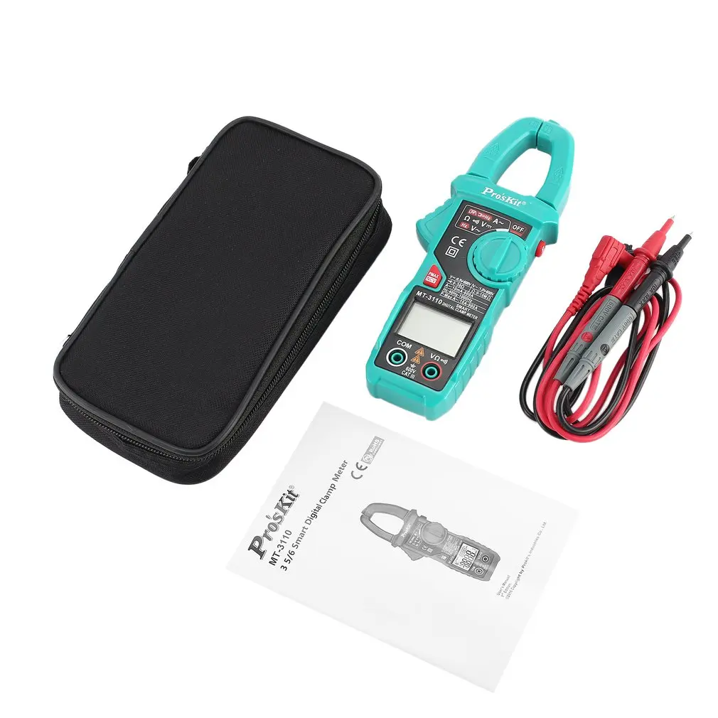 

Pro'skit MT-3110 intelligent clamp meter dual screen digital display multimeter ammeter automatic range backlight Sale