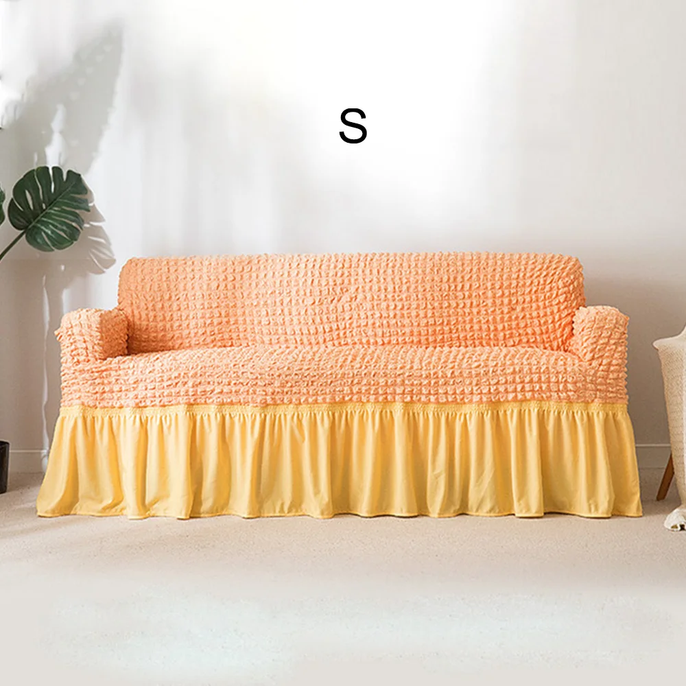 Jacquard Sofa Cover With Skirt European Sectional Couch Sofa