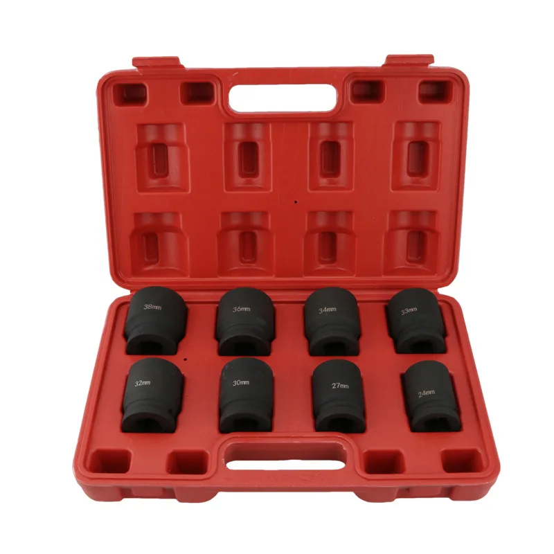 

8pcs 3/4 Inch Durable Drive Deep Impact Socket Set 24-38mm klucze nasadowe wrench Set