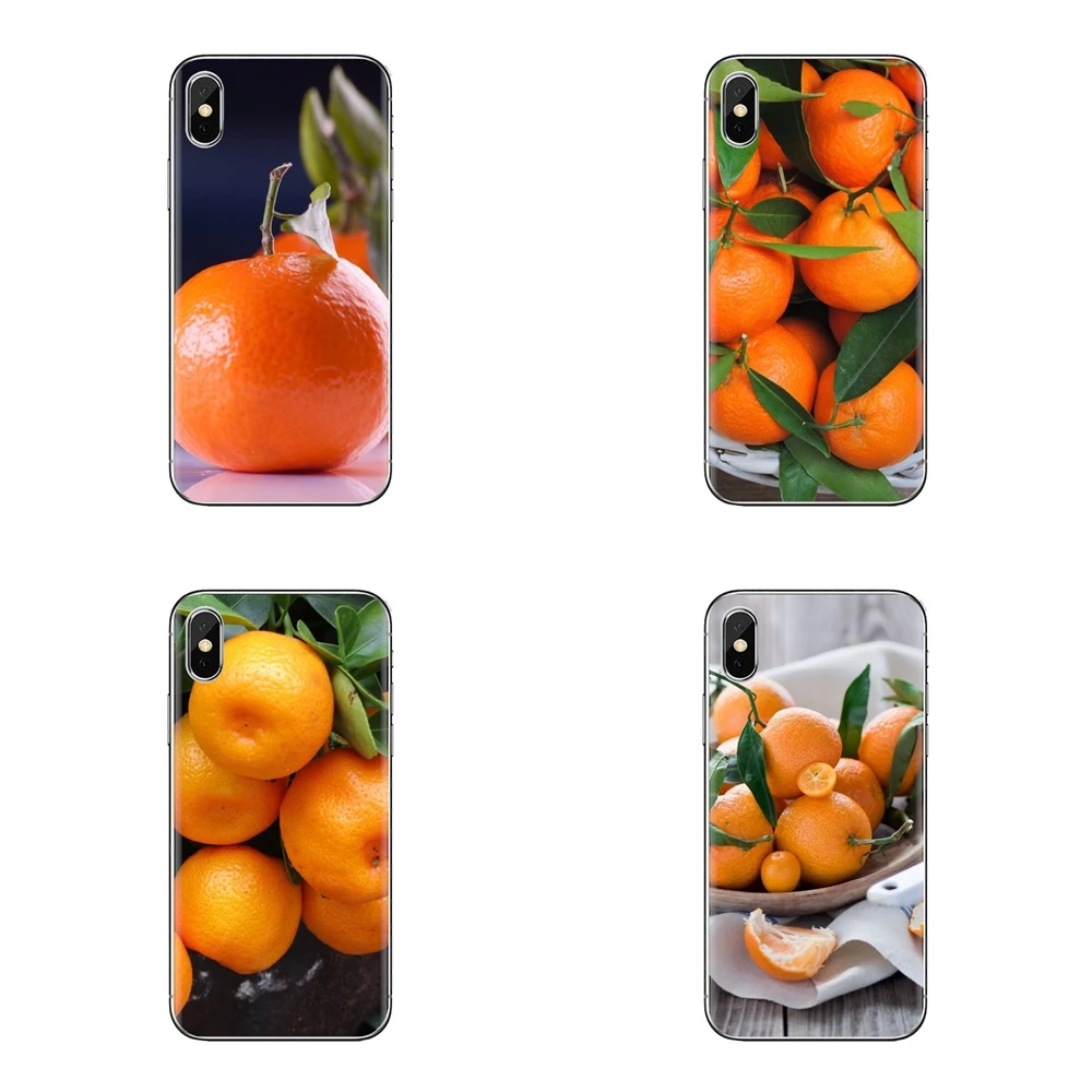 Food Wallpaper Tangerine For Xiaomi Redmi 4 3 3S Pro Mi3 Mi4 Mi4i Mi4C Mi5 Mi5S Mi Max Note 2 Transparent Soft Cases Covers |