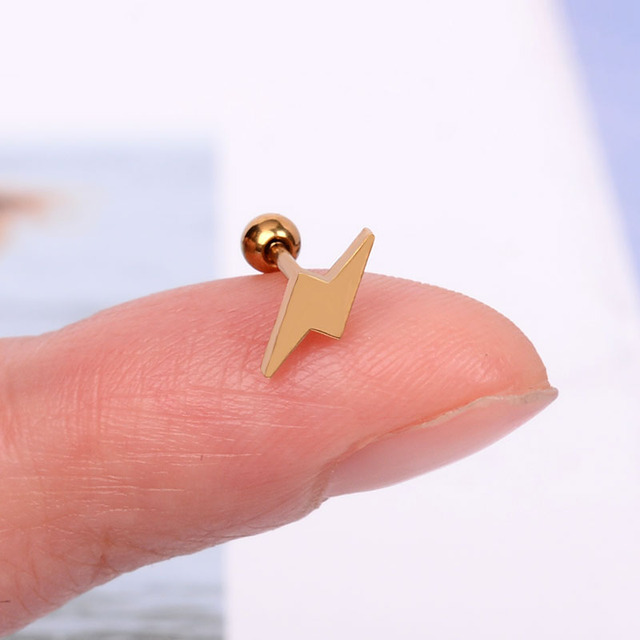 Stainless Steel Mini Stud Earrings Butterfly Snake Stars Helix Cartilage Tragus Labret Lobe Ear Piercing Jewelry