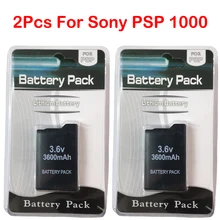 

NEW ML1 2pcs 3600mAh 3.6V Rechargeable Lithium Ion Battery Pack for Sony PSP1000 PSP 1000 PSP-110 Console Gamepad Replacement