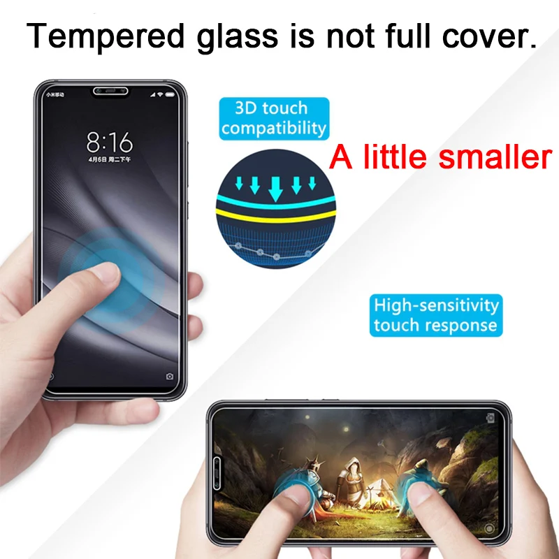С уровнем твердости 9H HD жесткую Экран протектор для Xiaomi Mi A2 Lite A1 5 4S 4C 4i 3 2 защитный Стекло на Xiaomi Mi Pocophone F1