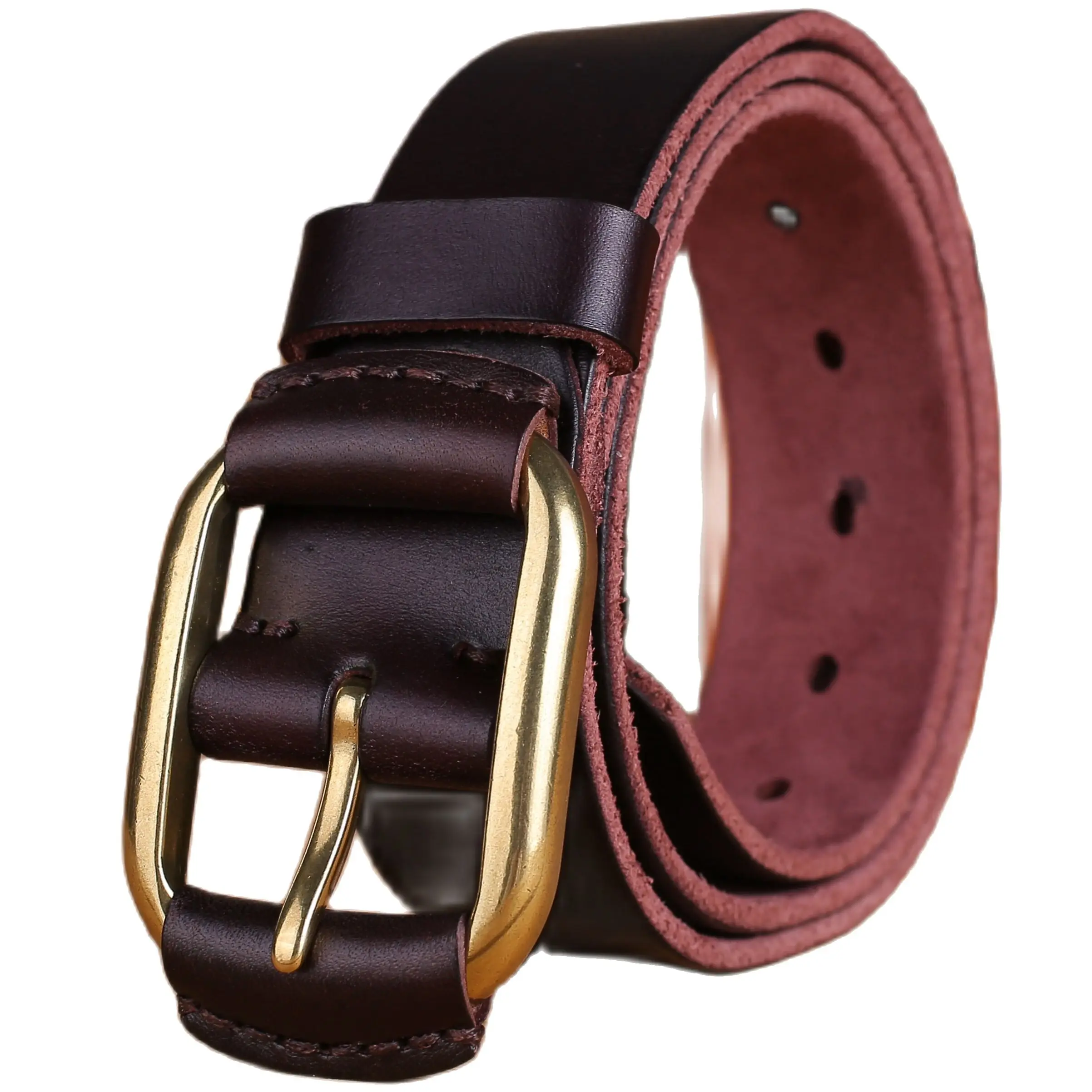 Men 100% Cowhide Leather Belt 3.8 cm