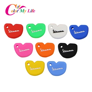 

Silicone Car Key Case Protection Cover Cases Fit for Vespa Enrico Piaggio GTS300 LX150 Fly 125 3vte Gts 200 Motorcycle Key