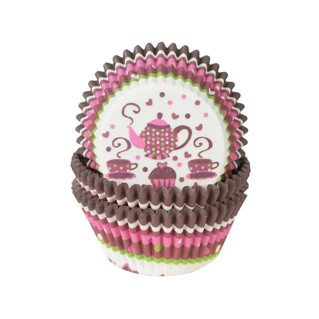 100pcs/set Muffin Liners Cupcake Paper Cups Cake Forms Baking Box Case Cake Mold Decorating Tool Wedding Birthday Party Supplies D17